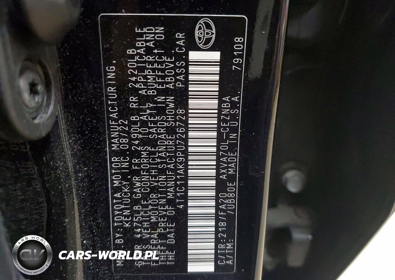 2023 Toyota Camry Le VIN:4T1C11AK9PU726728 - 12