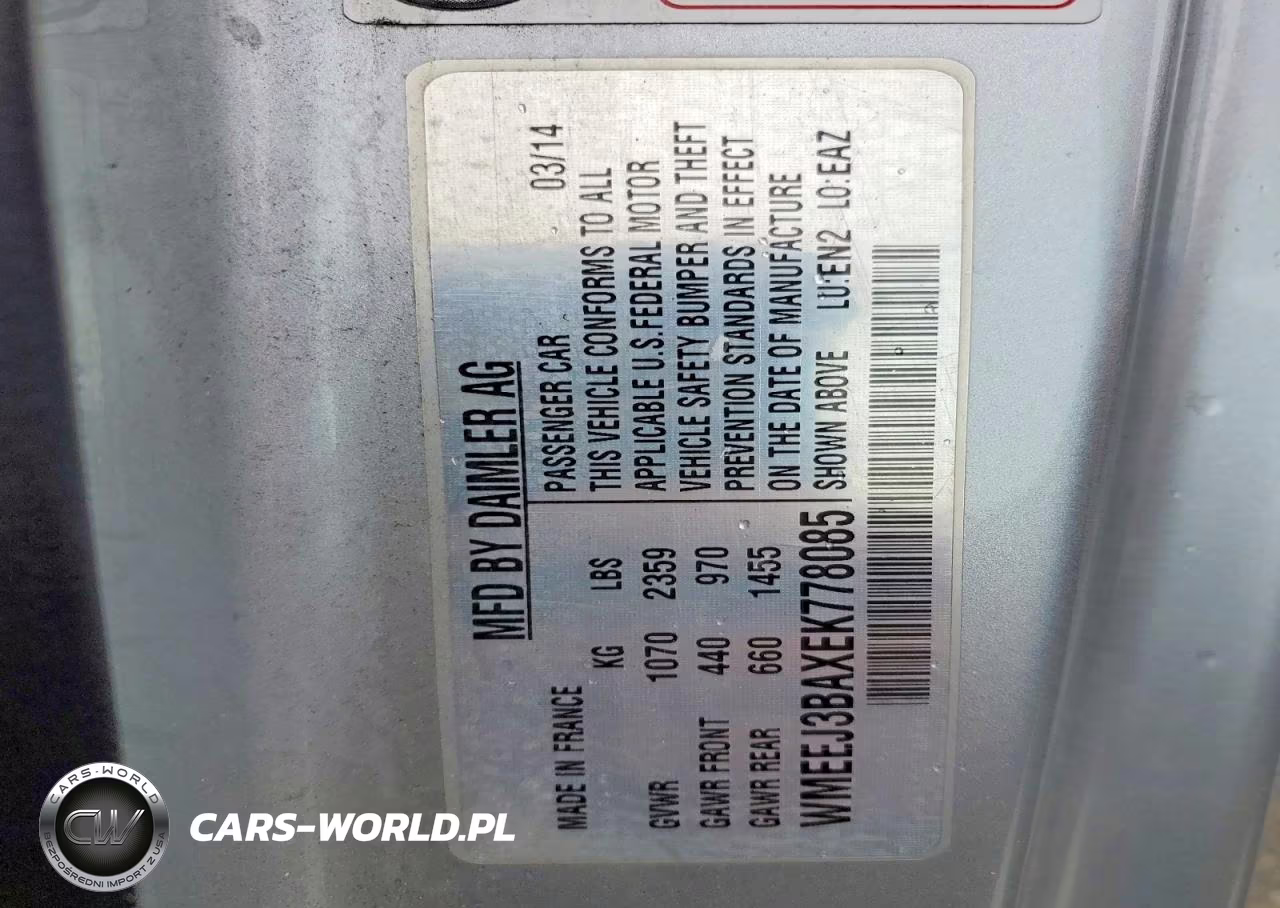 2014 Smart Fortwo Pure VIN:WMEEJ3BAXEK778085 - 14