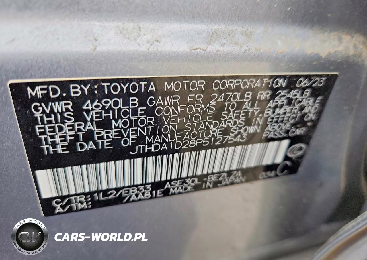 2023 Lexus Is 300 VIN:JTHDA1D28P5127543 - 12