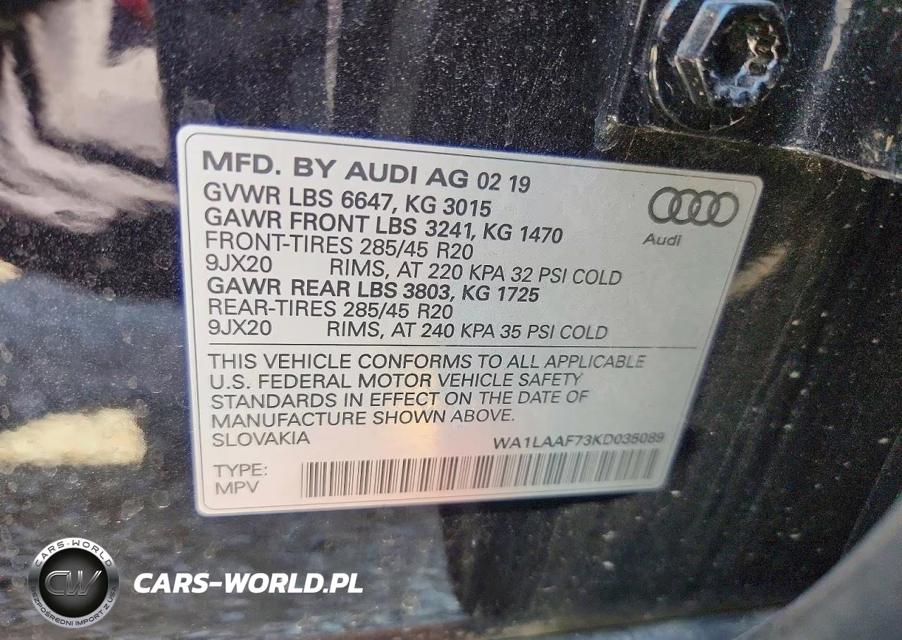 2019 Audi Q7 Premium Plus VIN:WA1LAAF73KD035089 - 14