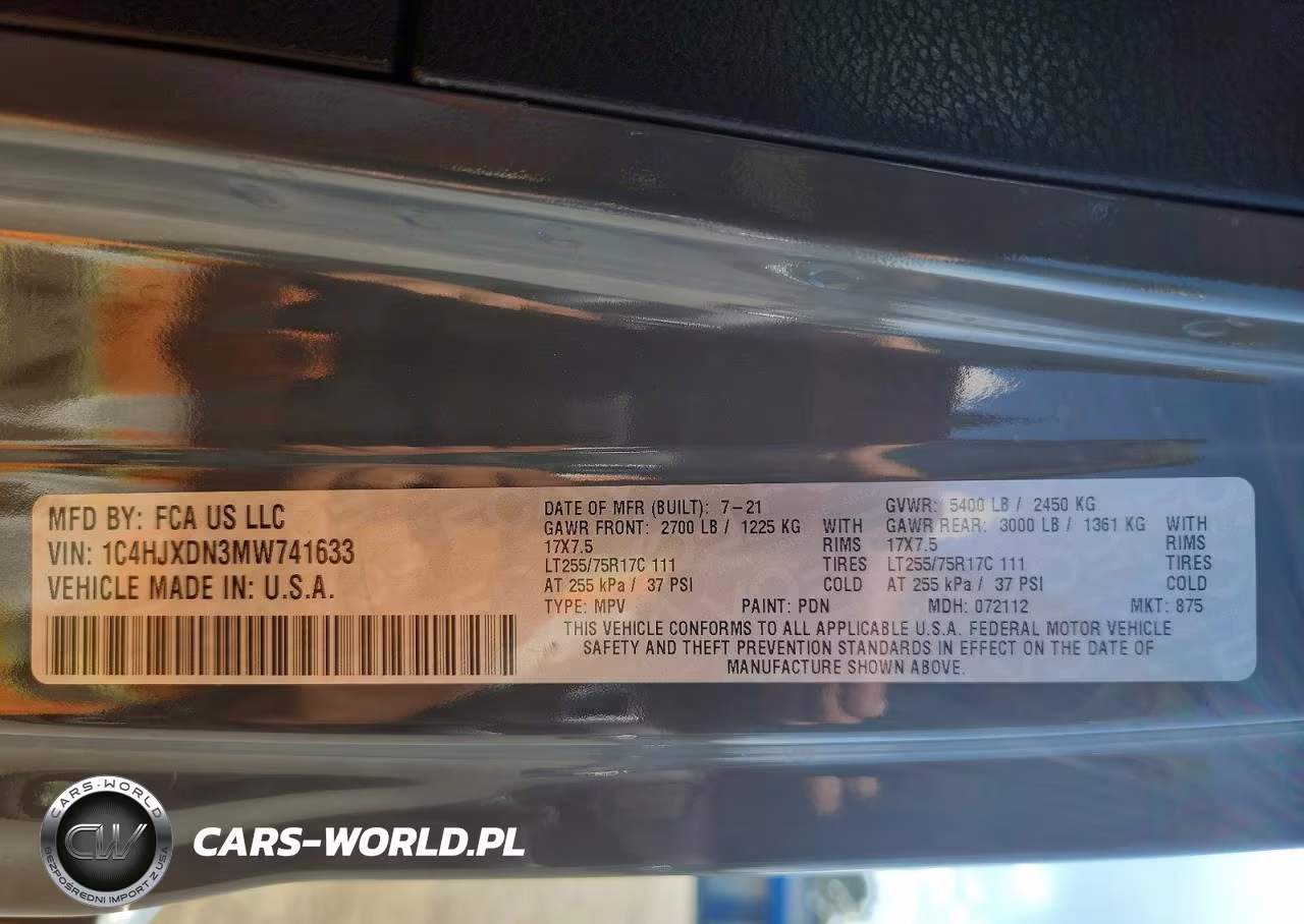 2021 Jeep Wrangler Unlimited Sport VIN:1C4HJXDN3MW741633 - 12