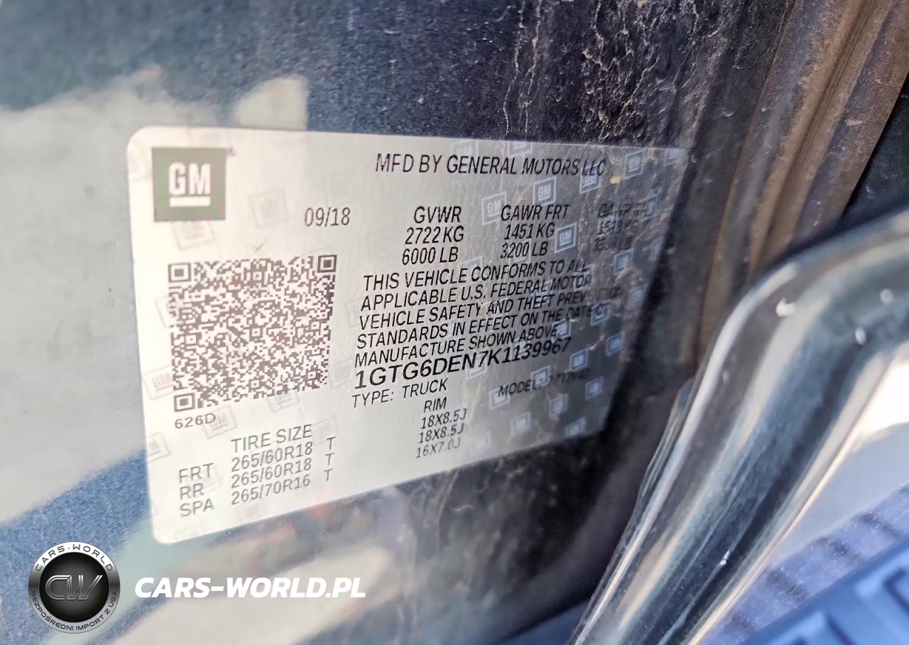 2019 GMC Canyon Slt VIN:1GTG6DEN7K1139967 - 12