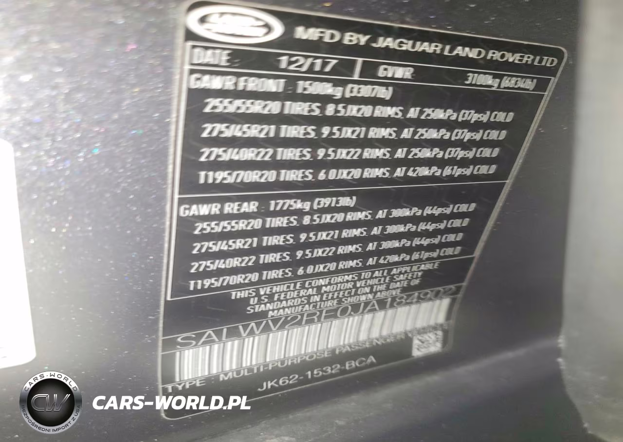 2018 Land Rover Range Rover Sport Autobiography Dynamic VIN:SALWV2RE0JA184902 - 14