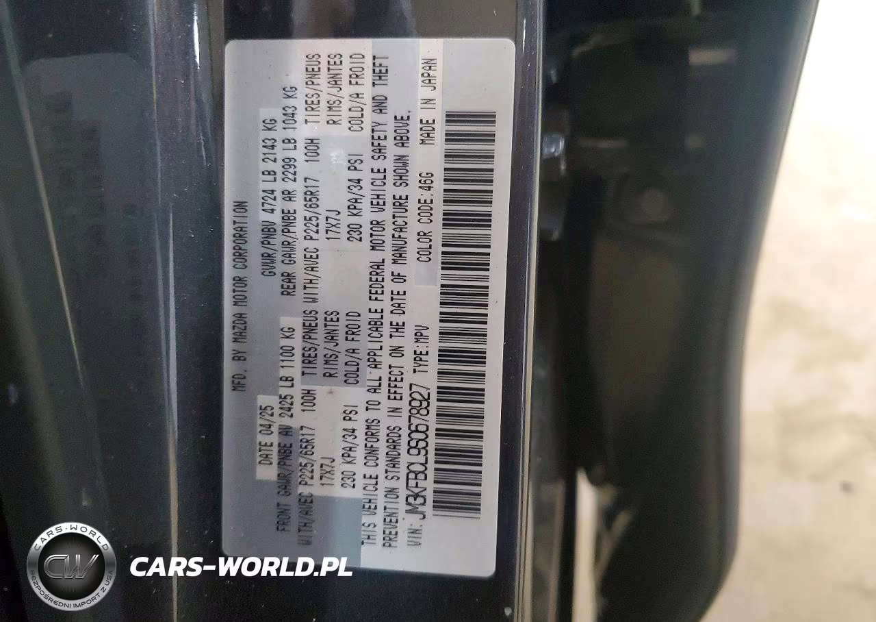 2025 Mazda Cx-5 Preferred VIN:JM3KFBCL9S0678927 - 12