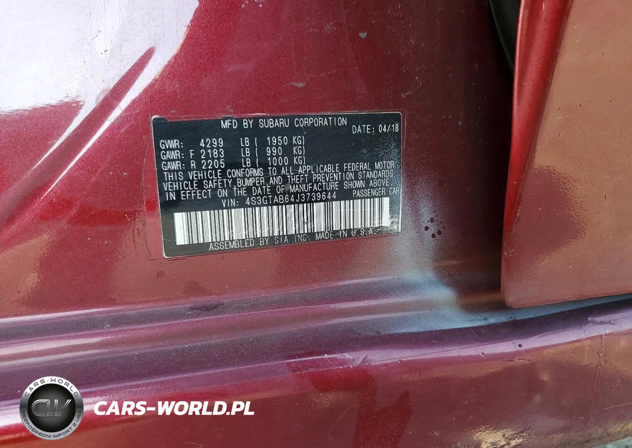 2018 Subaru Impreza Premium VIN:4S3GTAB64J3739644 - 12