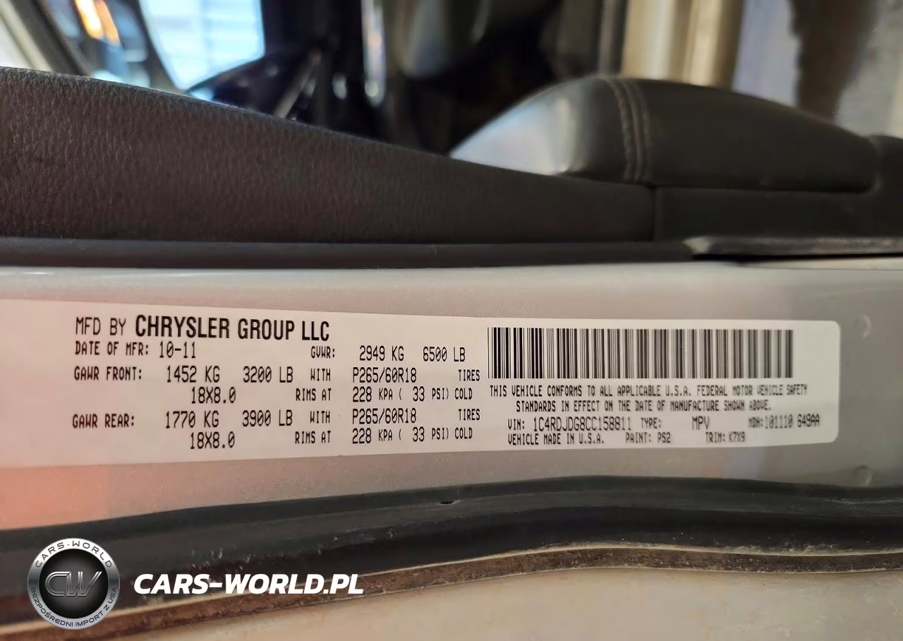 2012 Dodge Durango Crew VIN:1C4RDJDG8CC158811 - 13