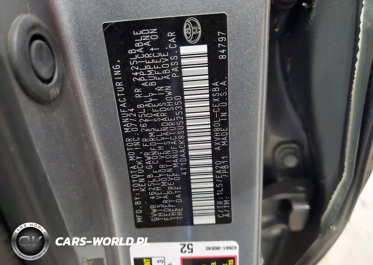 2025 Toyota Camry Se VIN:4T1DAACK8SU525350 - 12