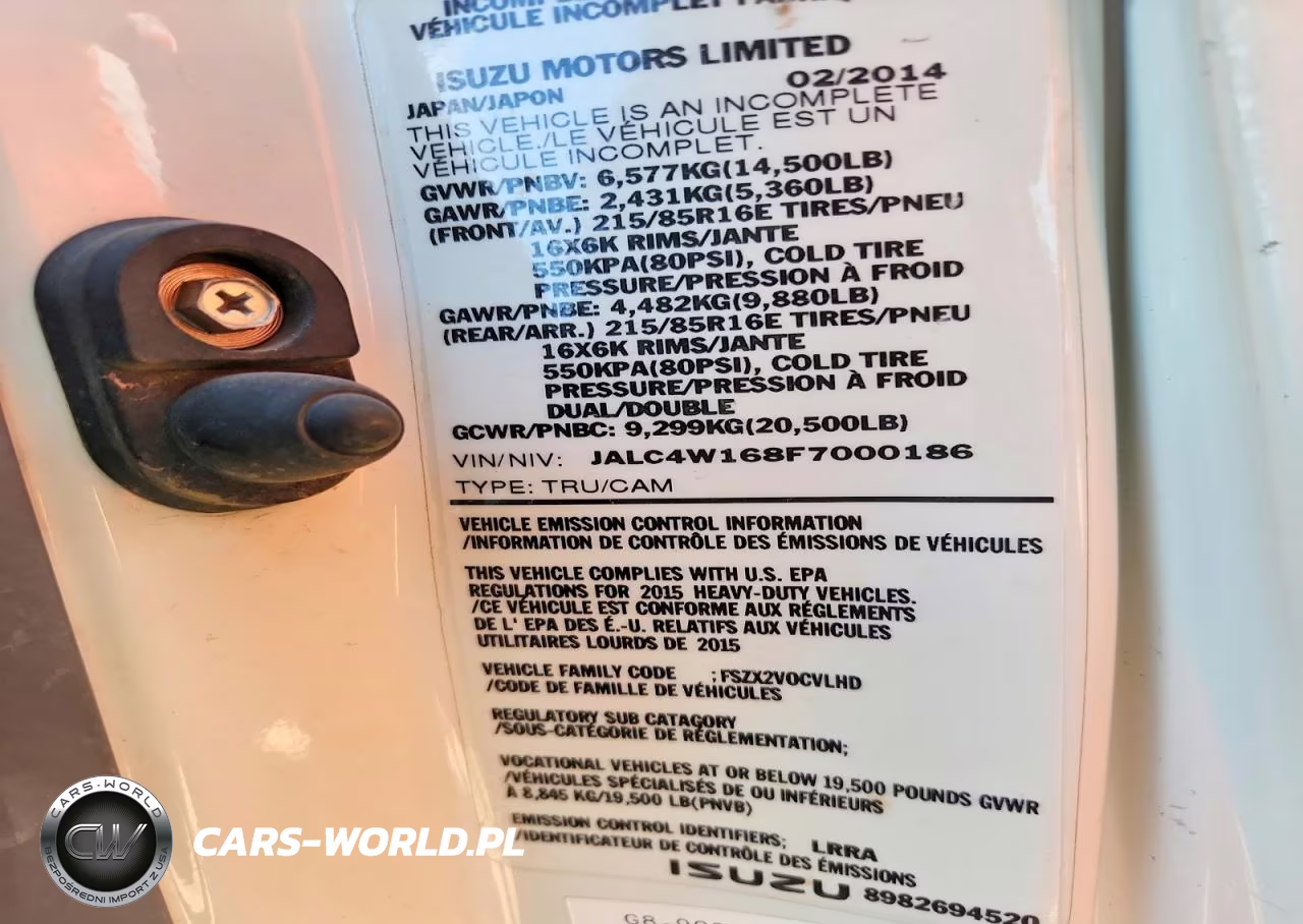2015 Isuzu Npr Hd Box Truck VIN:JALC4W168F7000186 - 13