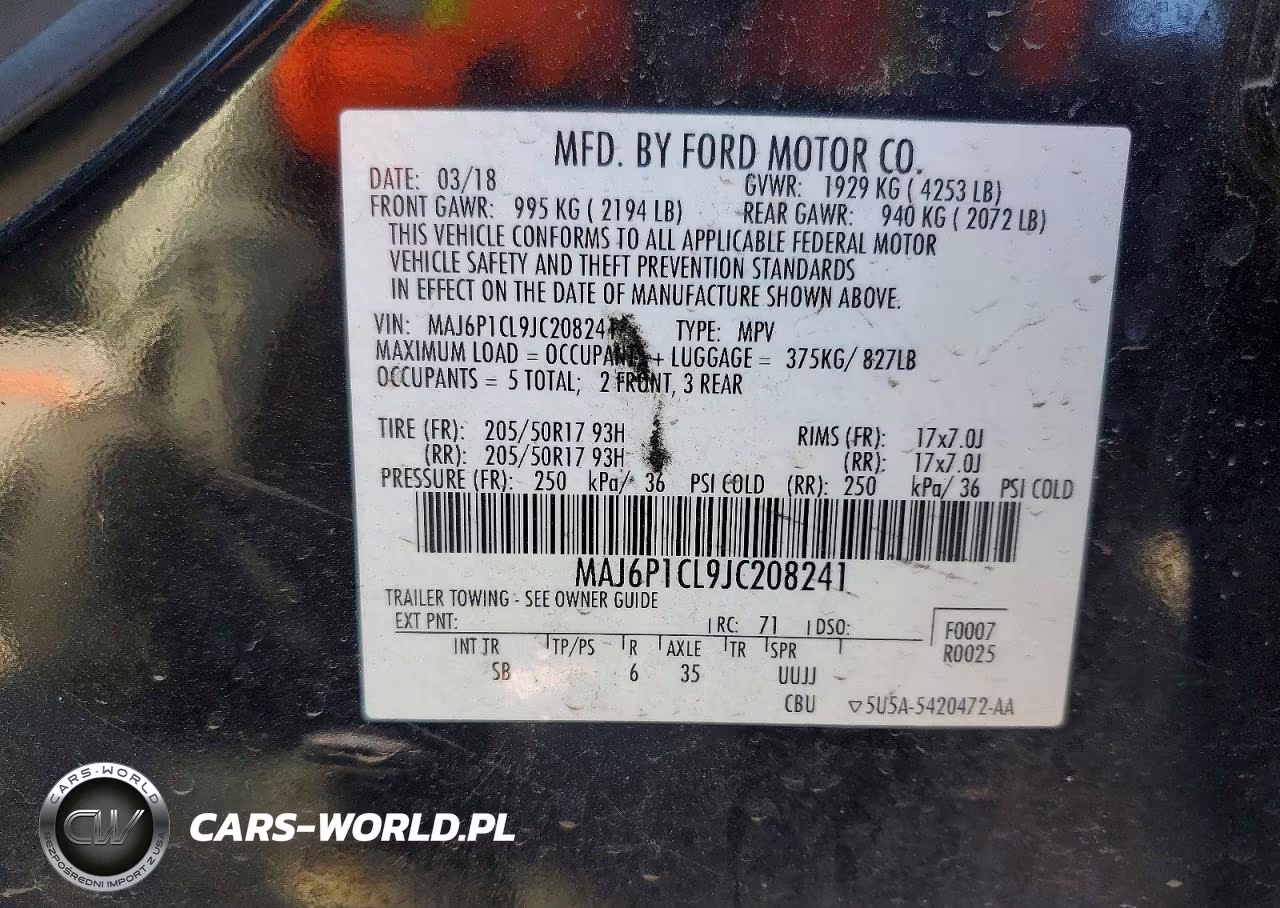 2018 Ford Ecosport Ses VIN:MAJ6P1CL9JC208241 - 13