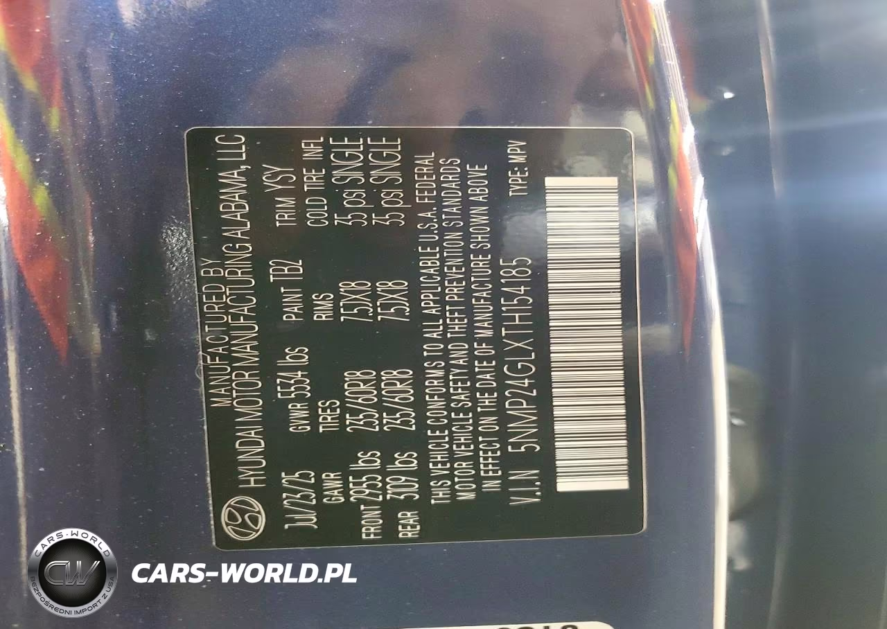 2026 Hyundai Santa Fe Sel VIN:5NMP24GLXTH154185 - 13