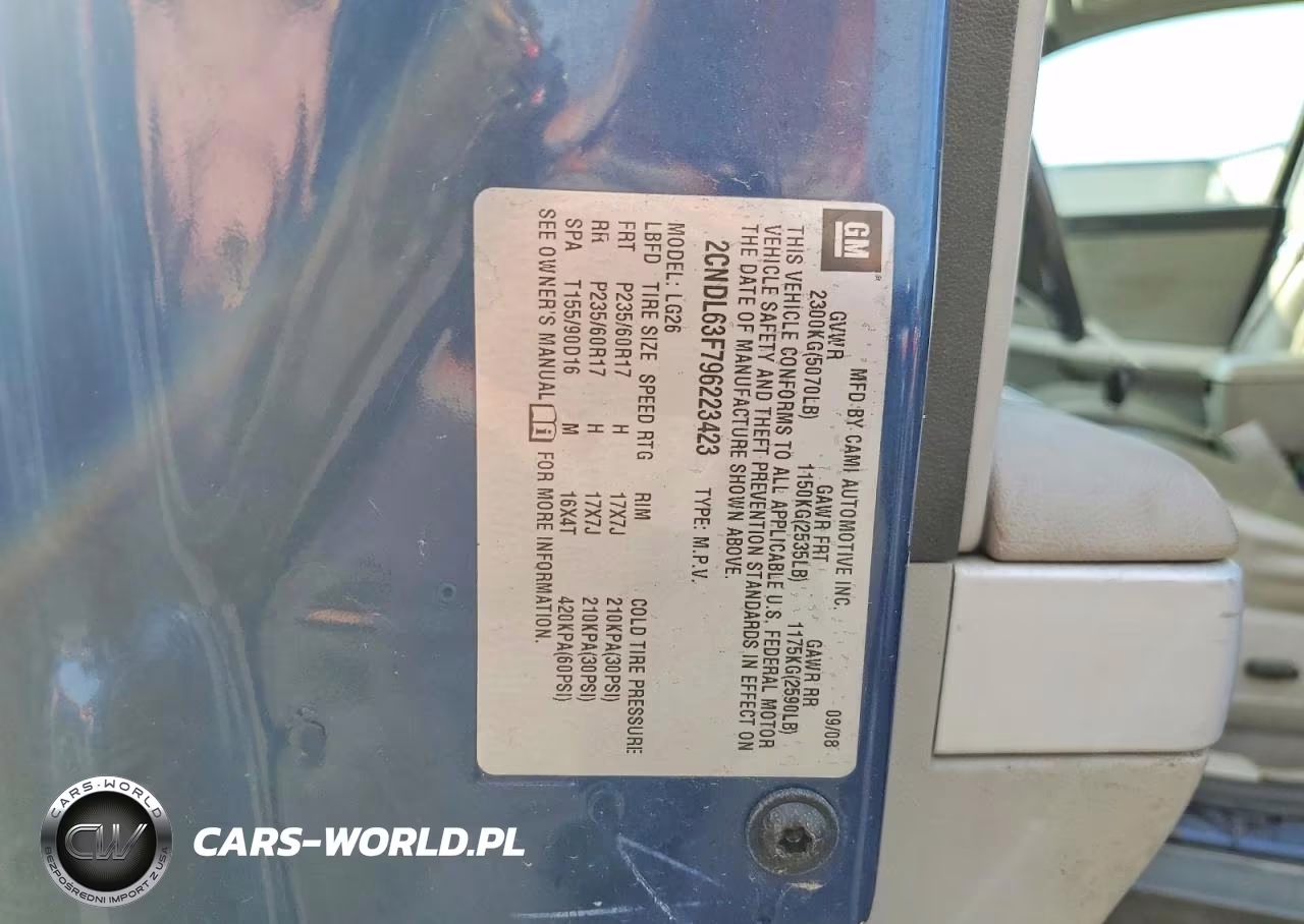 2009 Chevrolet Equinox Lt VIN:2CNDL63F796223423 - 13