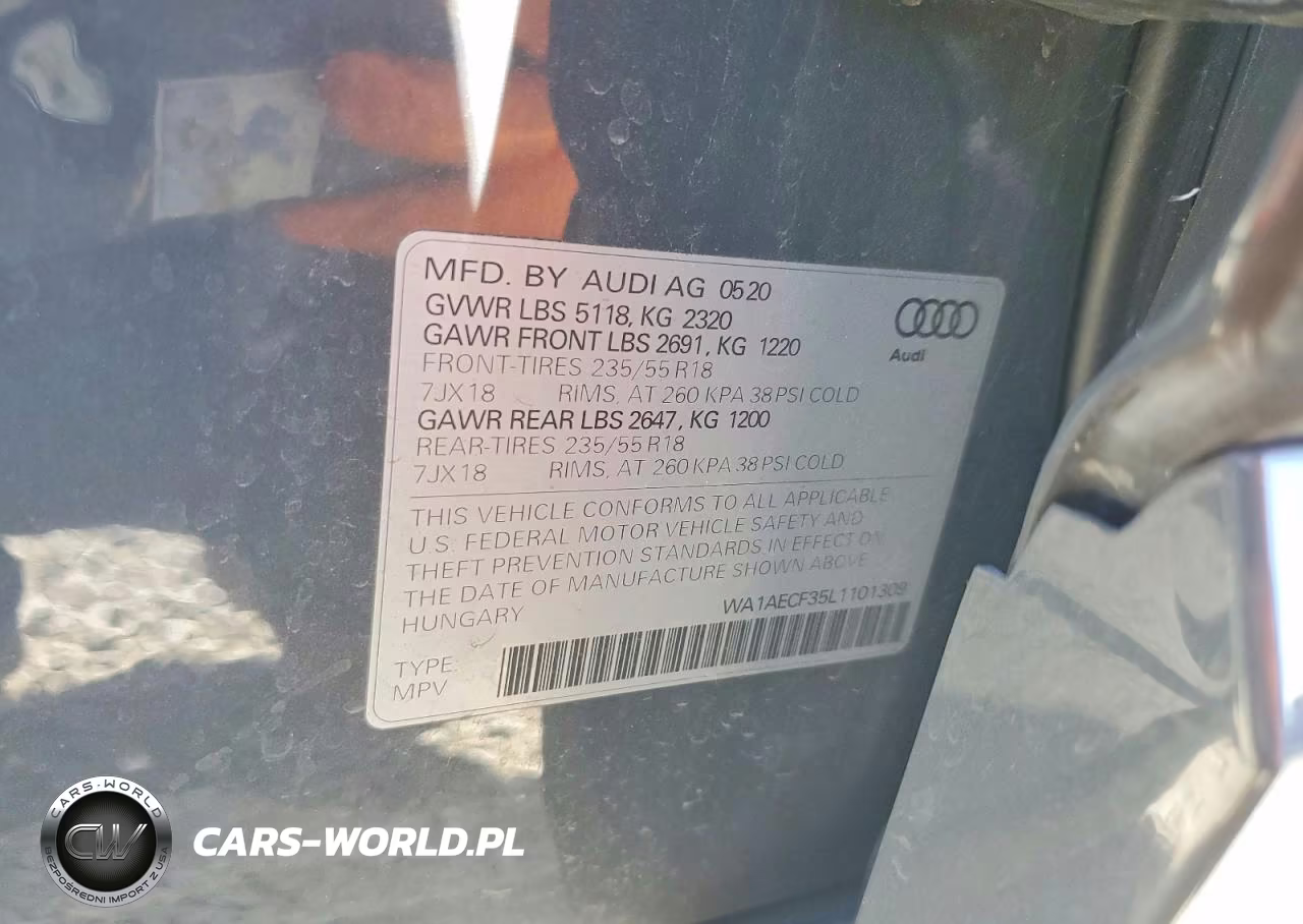 2020 Audi Q3 Premium VIN:WA1AECF35L1101309 - 13