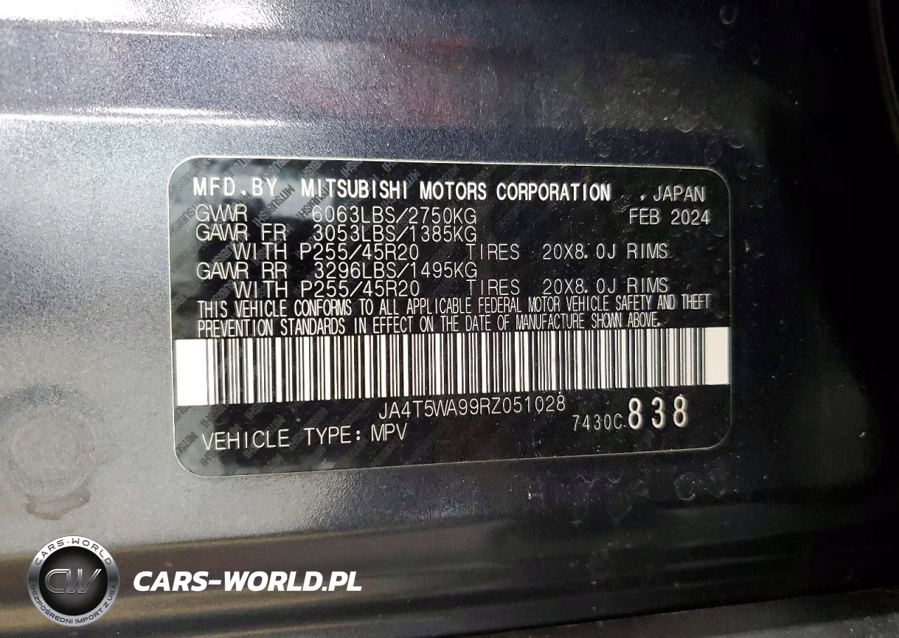 2024 Mitsubishi Outlander Sel VIN:JA4T5WA99RZ051028 - 12