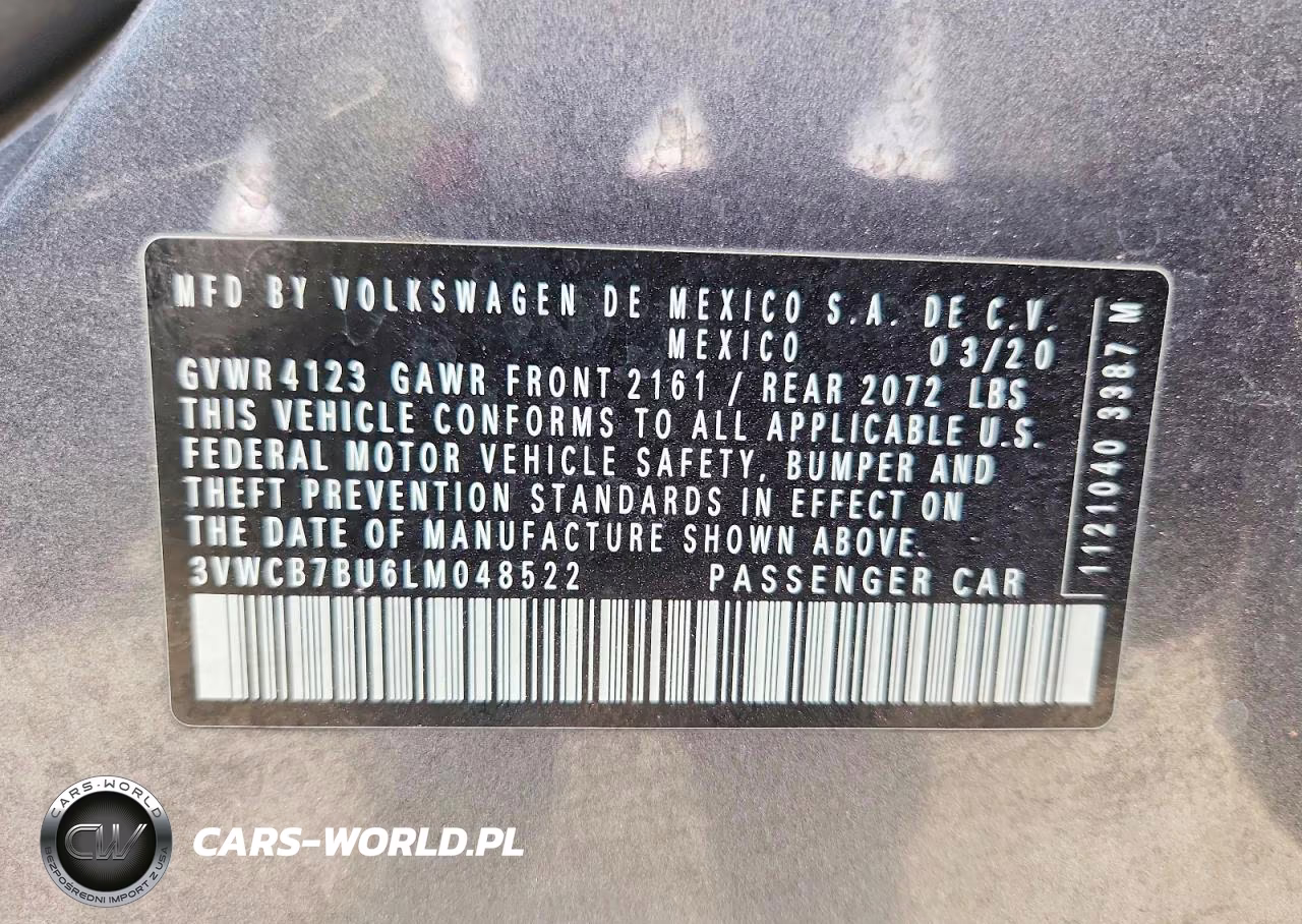 2020 Volkswagen Jetta S VIN:3VWCB7BU6LM048522 - 13