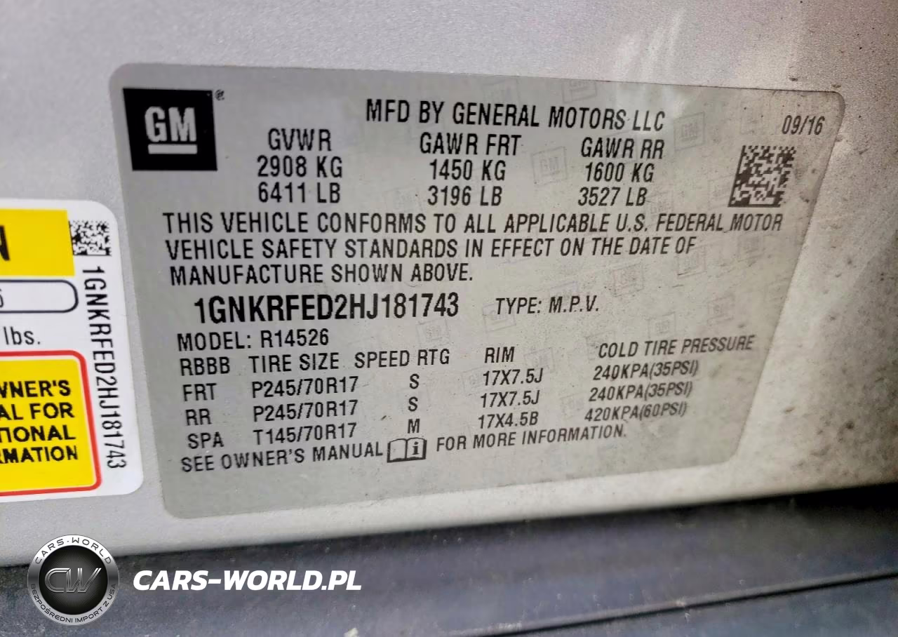 2017 Chevrolet Traverse Ls VIN:1GNKRFED2HJ181743 - 12