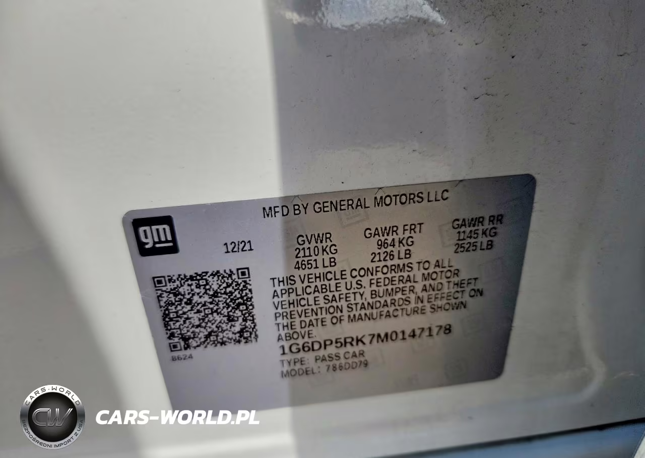 2021 Cadillac Ct5 Sport VIN:1G6DP5RK7M0147178 - 12