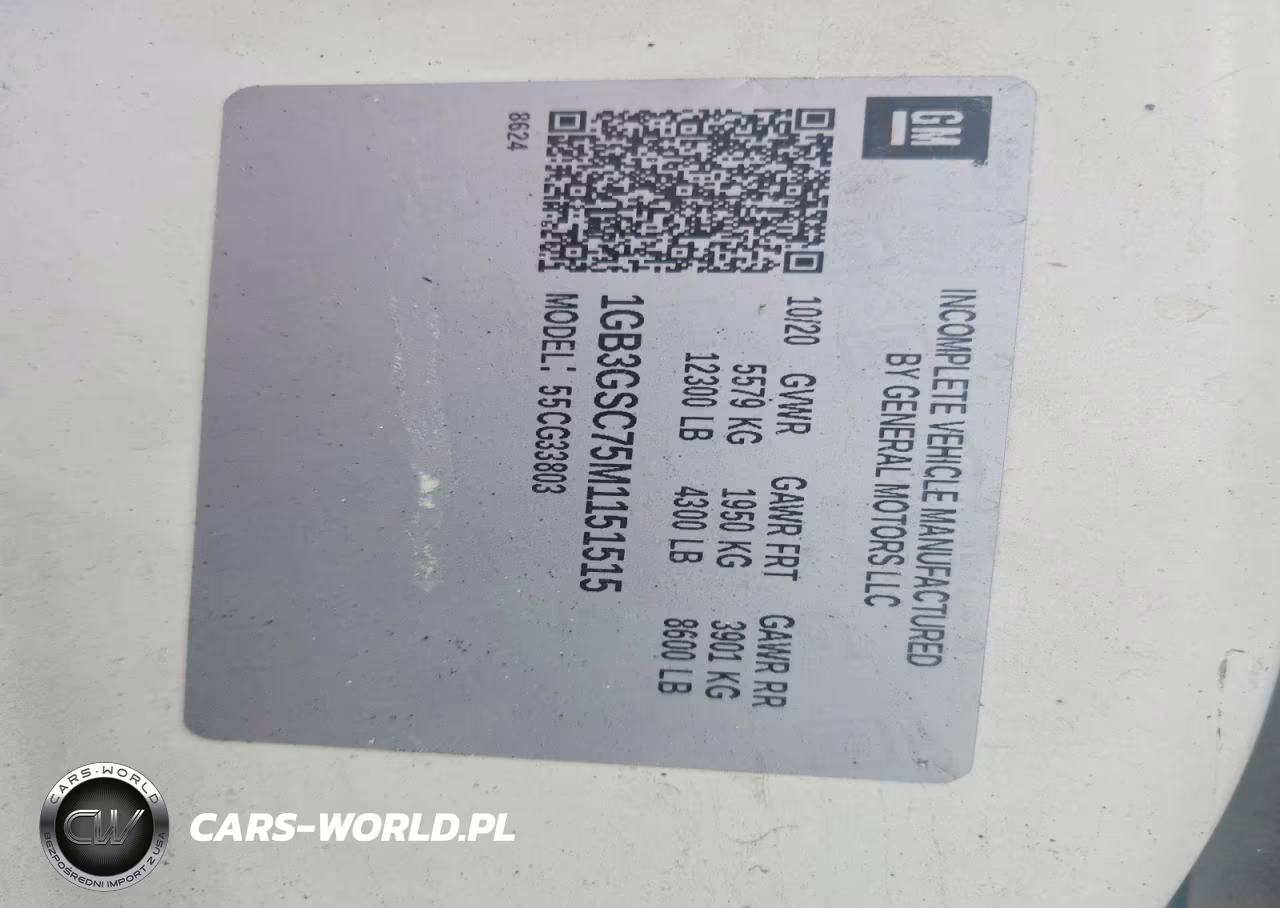 2021 Chevrolet Express G3500 Box Truck VIN:1GB3GSC75M1151515 - 12
