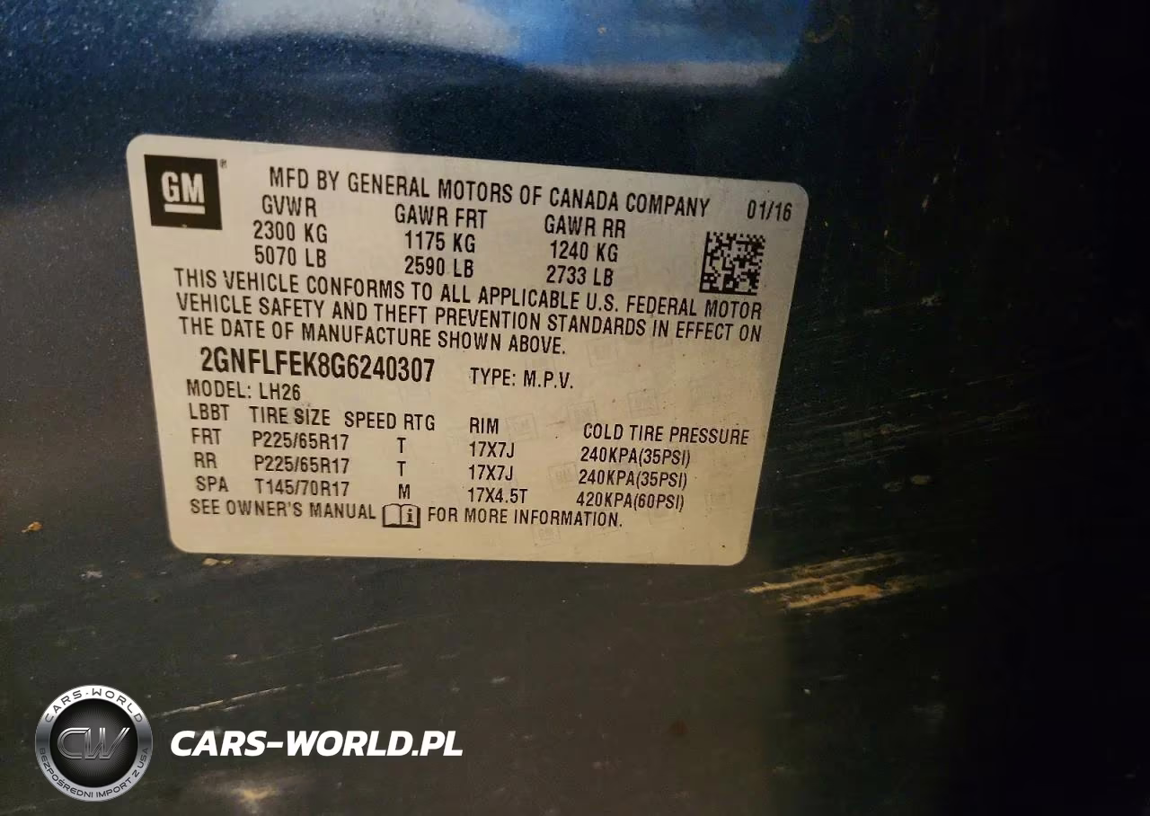 2016 Chevrolet Equinox Lt VIN:2GNFLFEK8G6240307 - 13