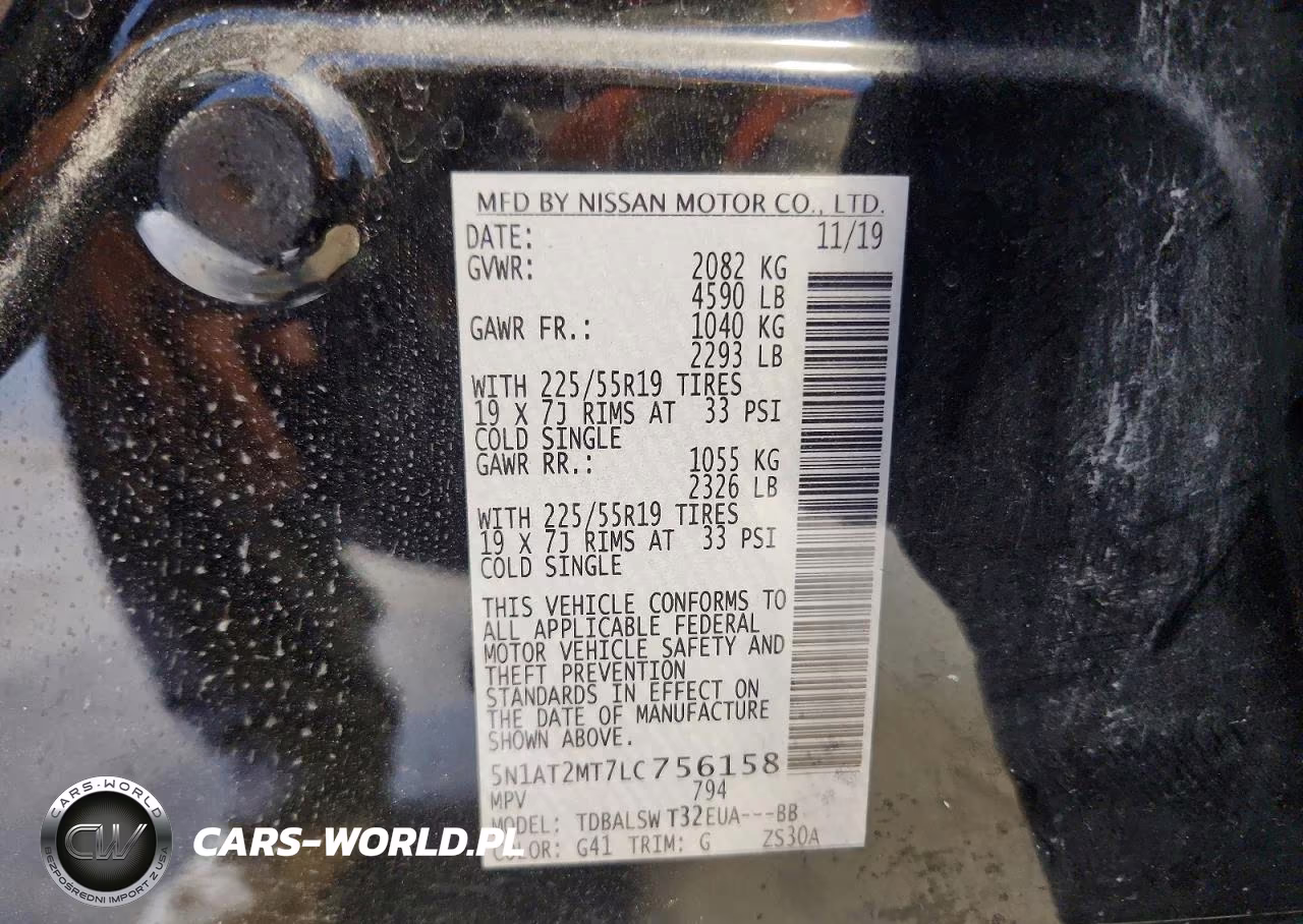 2020 Nissan Rogue Sl VIN:5N1AT2MT7LC756158 - 13
