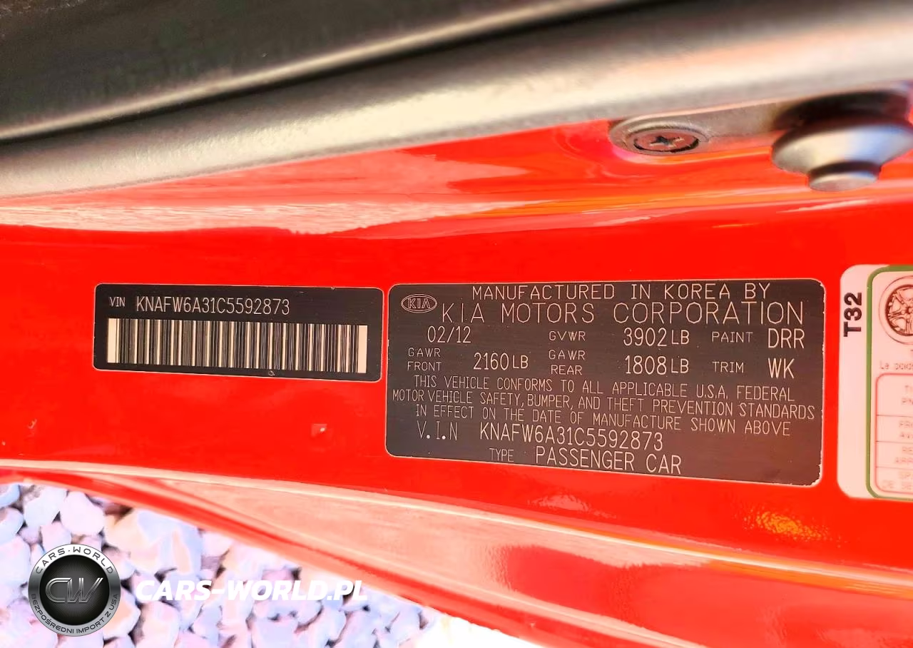 2012 Kia Forte Koup Sx VIN:KNAFW6A31C5592873 - 12