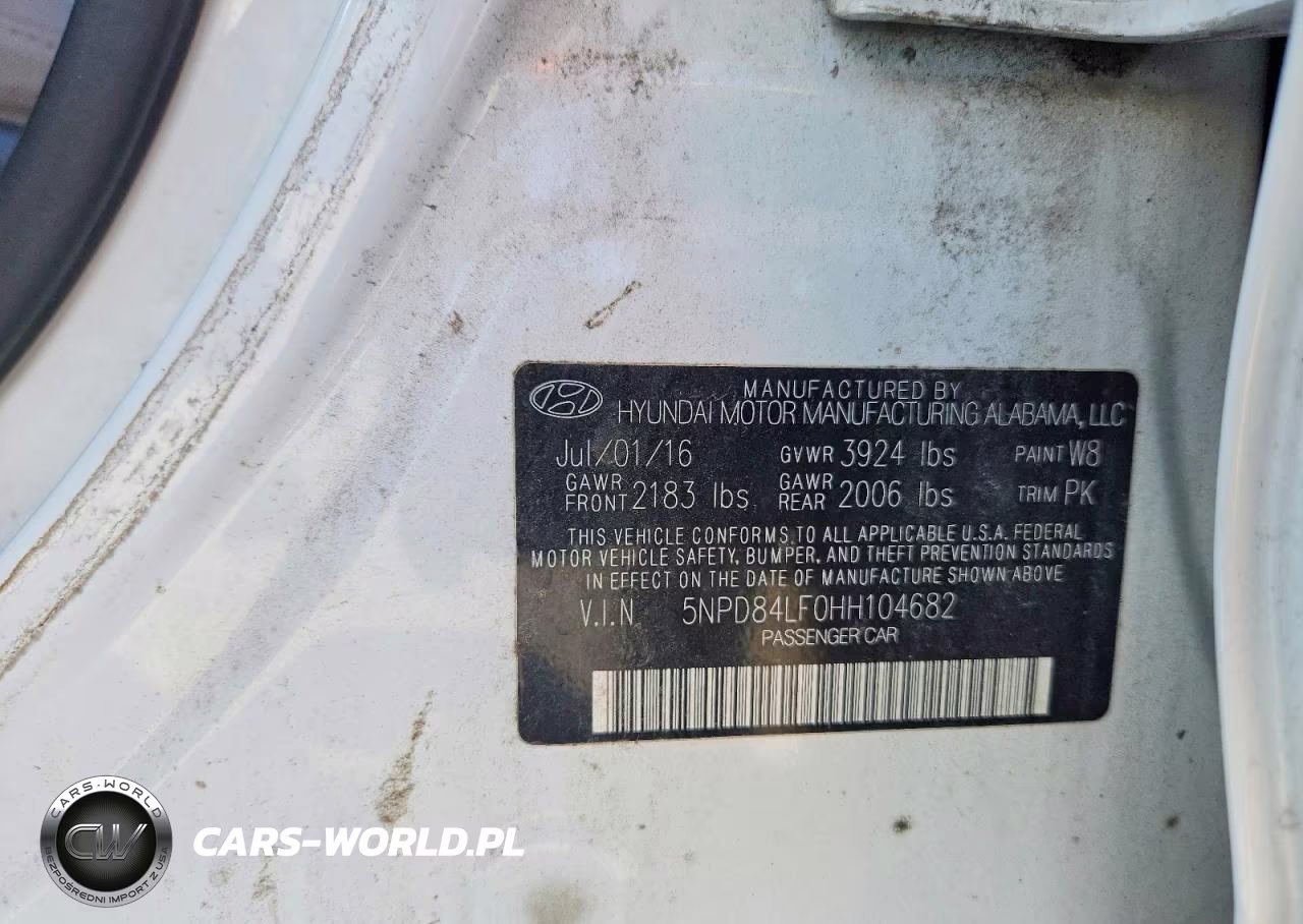 2017 Hyundai Elantra Se VIN:5NPD84LF0HH104682 - 12