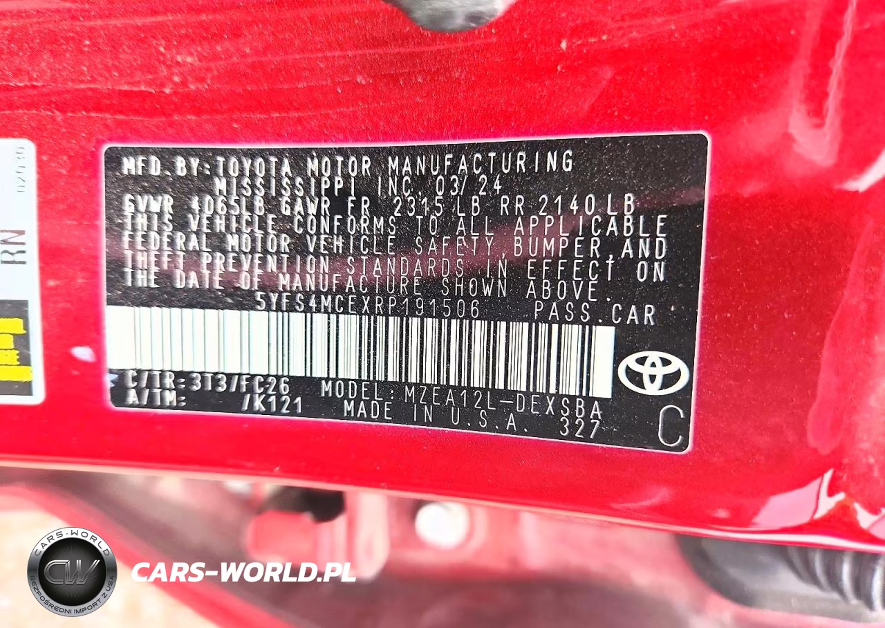 2024 Toyota Corolla Se VIN:5YFS4MCEXRP191506 - 12