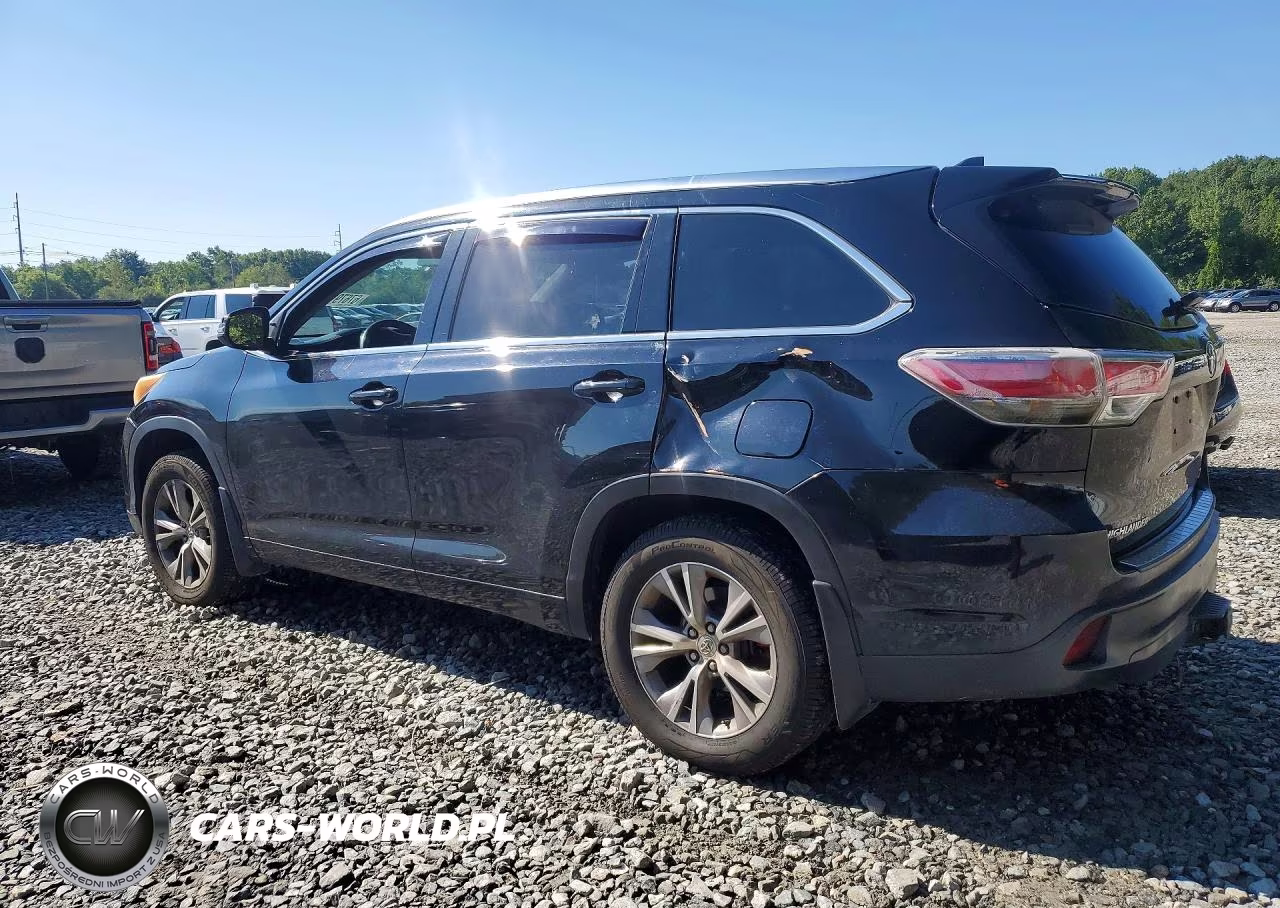 2014 Toyota Highlander Xle VIN:5TDJKRFH0ES034539 - 2