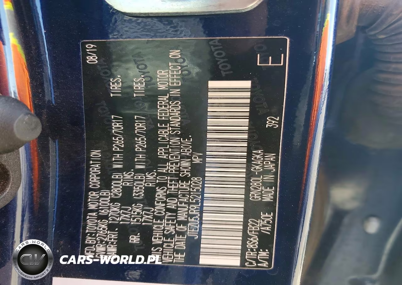2020 Toyota 4Runner Sr5 VIN:JTEZU5JR9L5215028 - 13