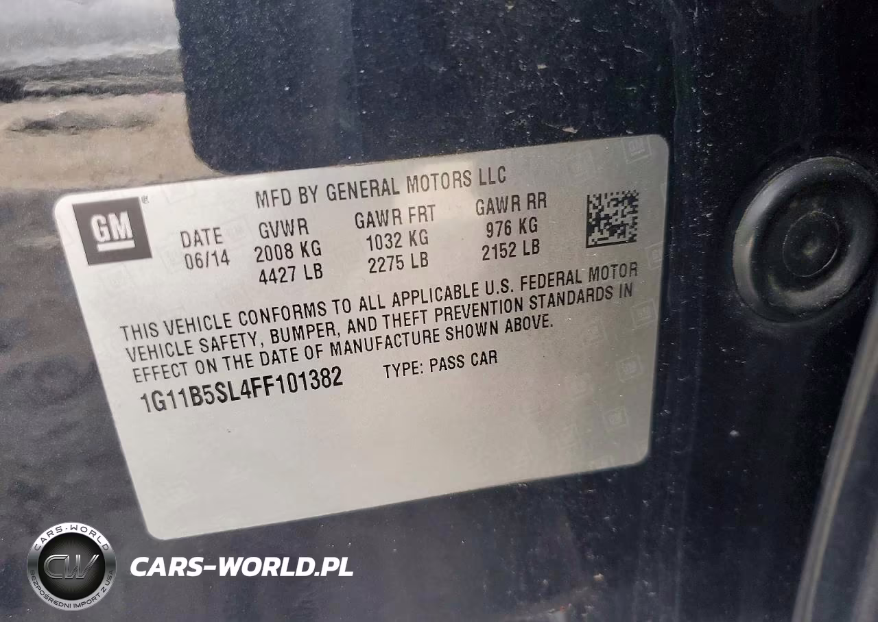2015 Chevrolet Malibu Ls VIN:1G11B5SL4FF101382 - 12