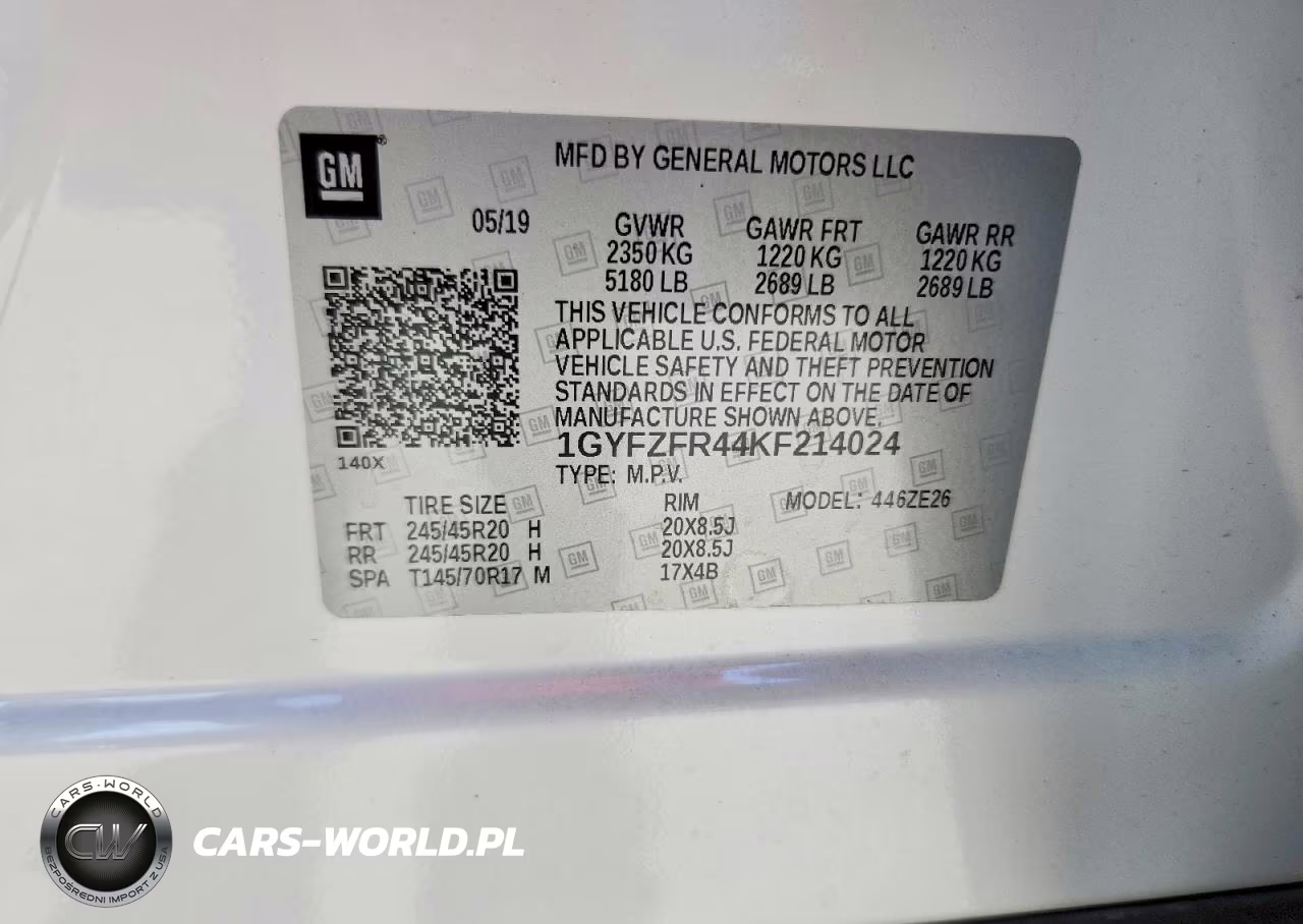 2019 Cadillac Xt4 Sport VIN:1GYFZFR44KF214024 - 14