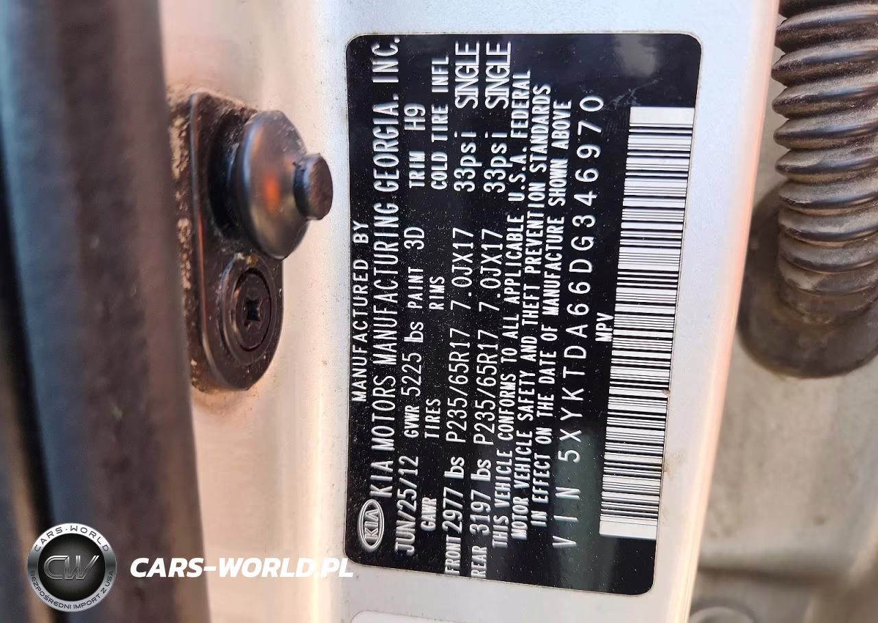2013 Kia Sorento Lx VIN:5XYKTDA66DG346970 - 14