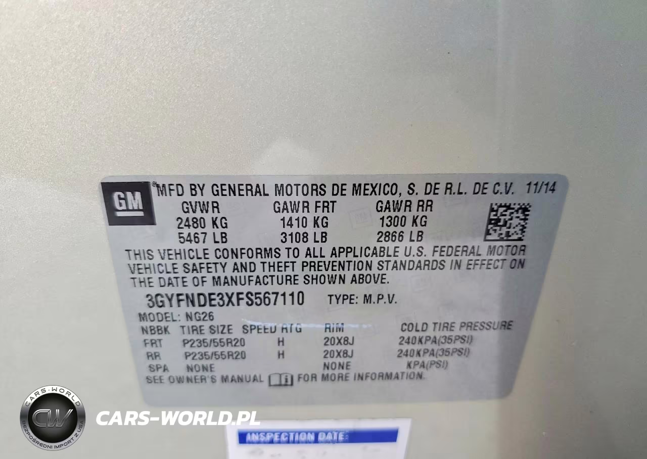 2015 Cadillac Srx Premium Collection VIN:3GYFNDE3XFS567110 - 14