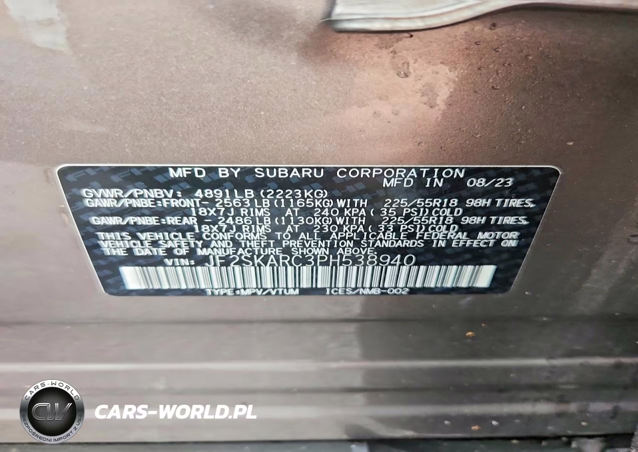2023 Subaru Forester Touring VIN:JF2SKARC3PH538940 - 13