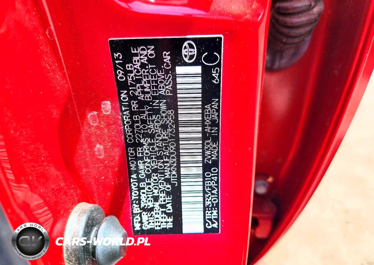 2013 Toyota Prius Three VIN:JTDKN3DU9D1732958 - 13
