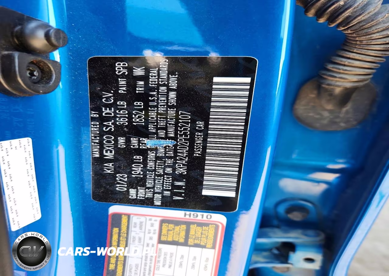 2023 Kia Rio S VIN:3KPA24AD2PE552107 - 12
