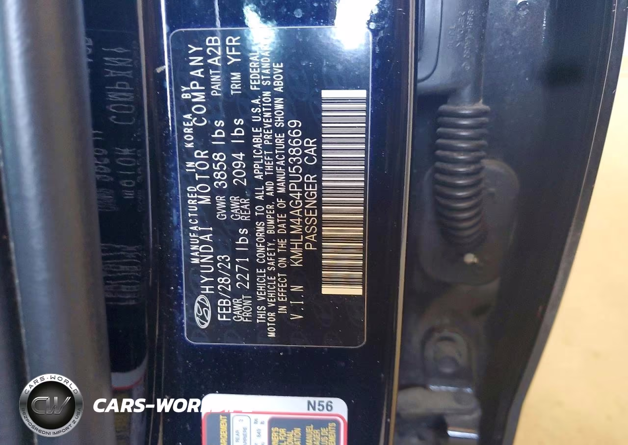 2023 Hyundai Elantra Sel VIN:KMHLM4AG4PU538669 - 12