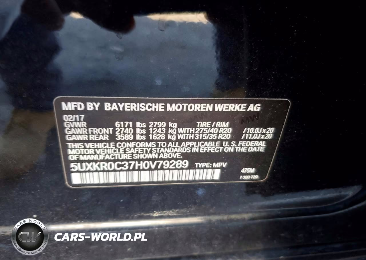 2017 BMW X5 xDrive35I VIN:5UXKR0C37H0V79289 - 13