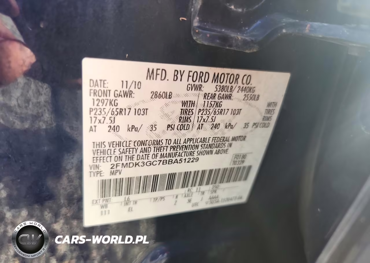 2011 Ford Edge Se VIN:2FMDK3GC7BBA51229 - 13