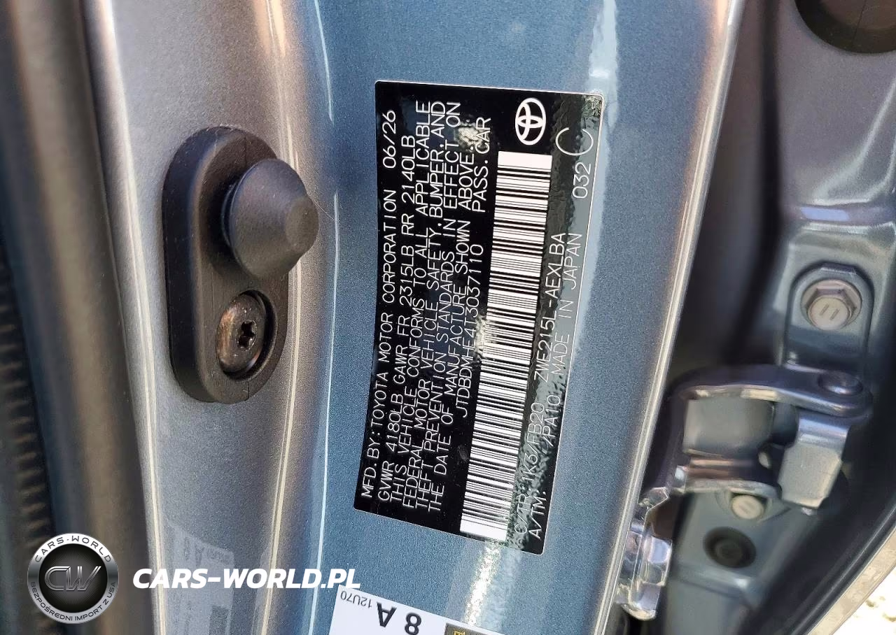 2026 Toyota Corolla Hybrid Le VIN:JTDBDMHE4T3037110 - 12