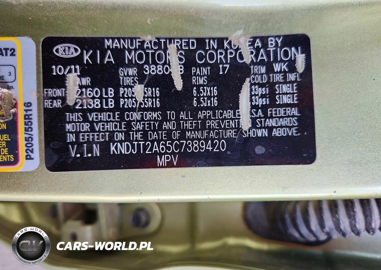 2012 Kia Soul + VIN:KNDJT2A65C7389420 - 12