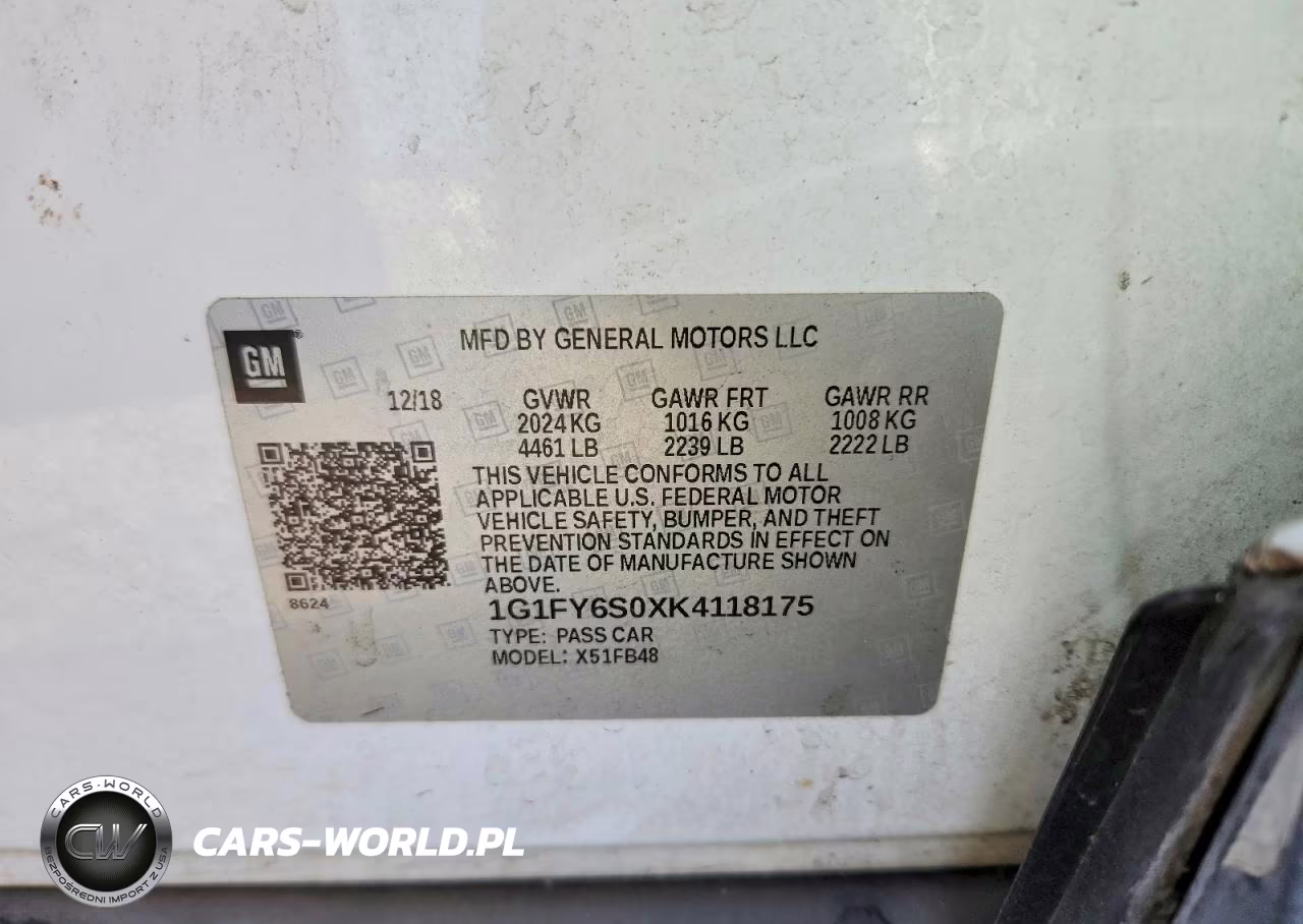2019 Chevrolet Bolt Ev Lt VIN:1G1FY6S0XK4118175 - 12
