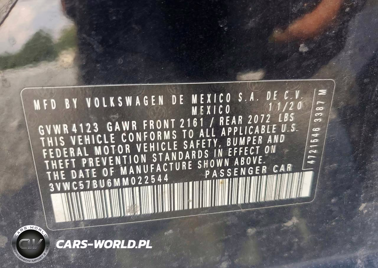 2021 Volkswagen Jetta S VIN:3VWC57BU6MM022544 - 12