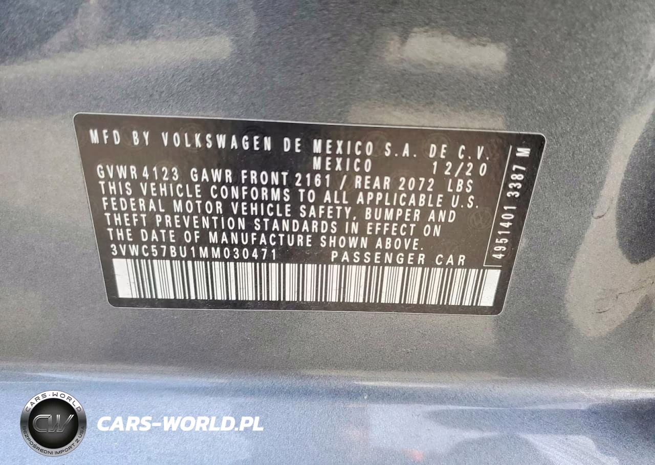 2021 Volkswagen Jetta S VIN:3VWC57BU1MM030471 - 13