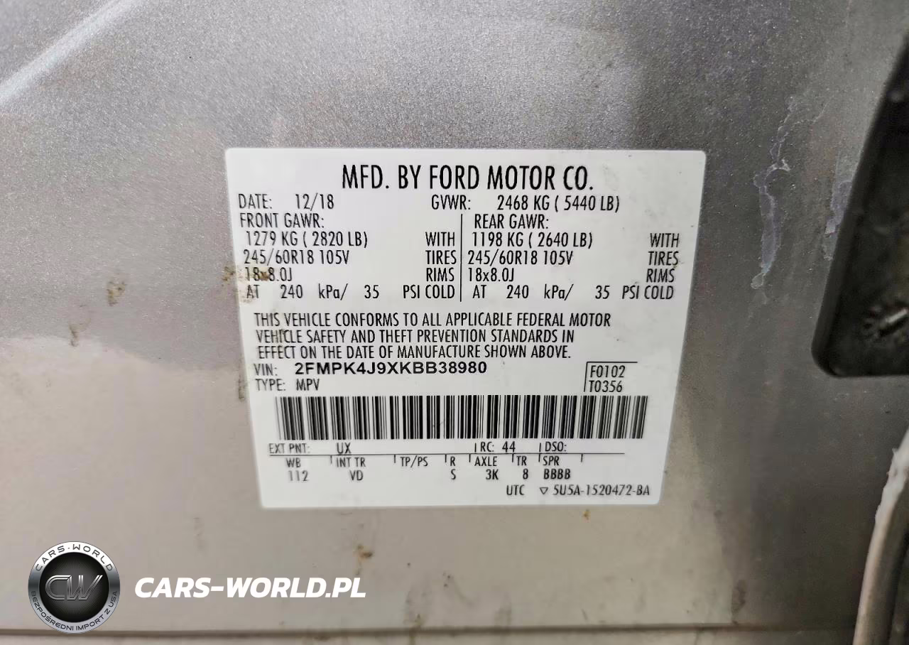2019 Ford Edge Sel VIN:2FMPK4J9XKBB38980 - 13