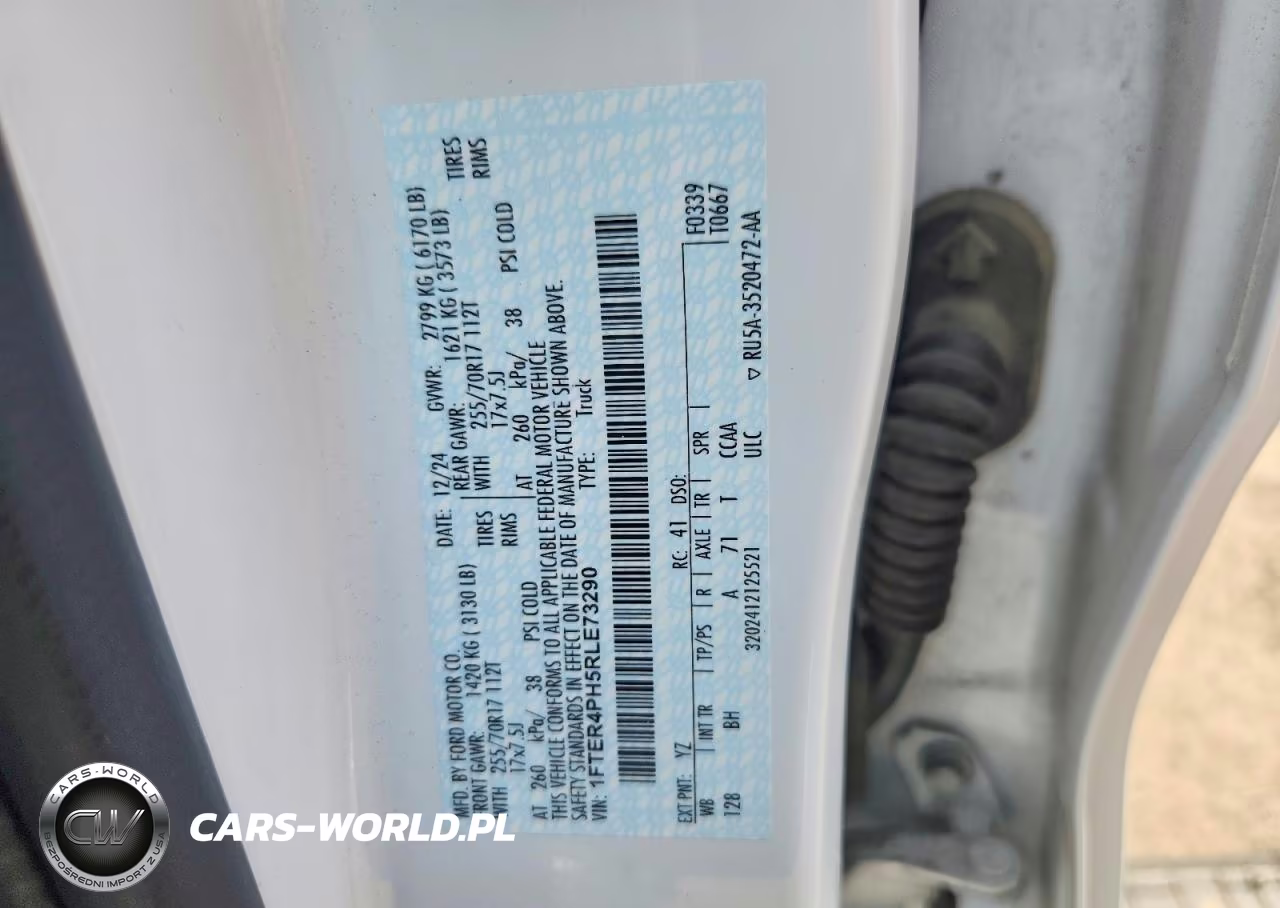 2024 Ford Ranger Xl VIN:1FTER4PH5RLE73290 - 12