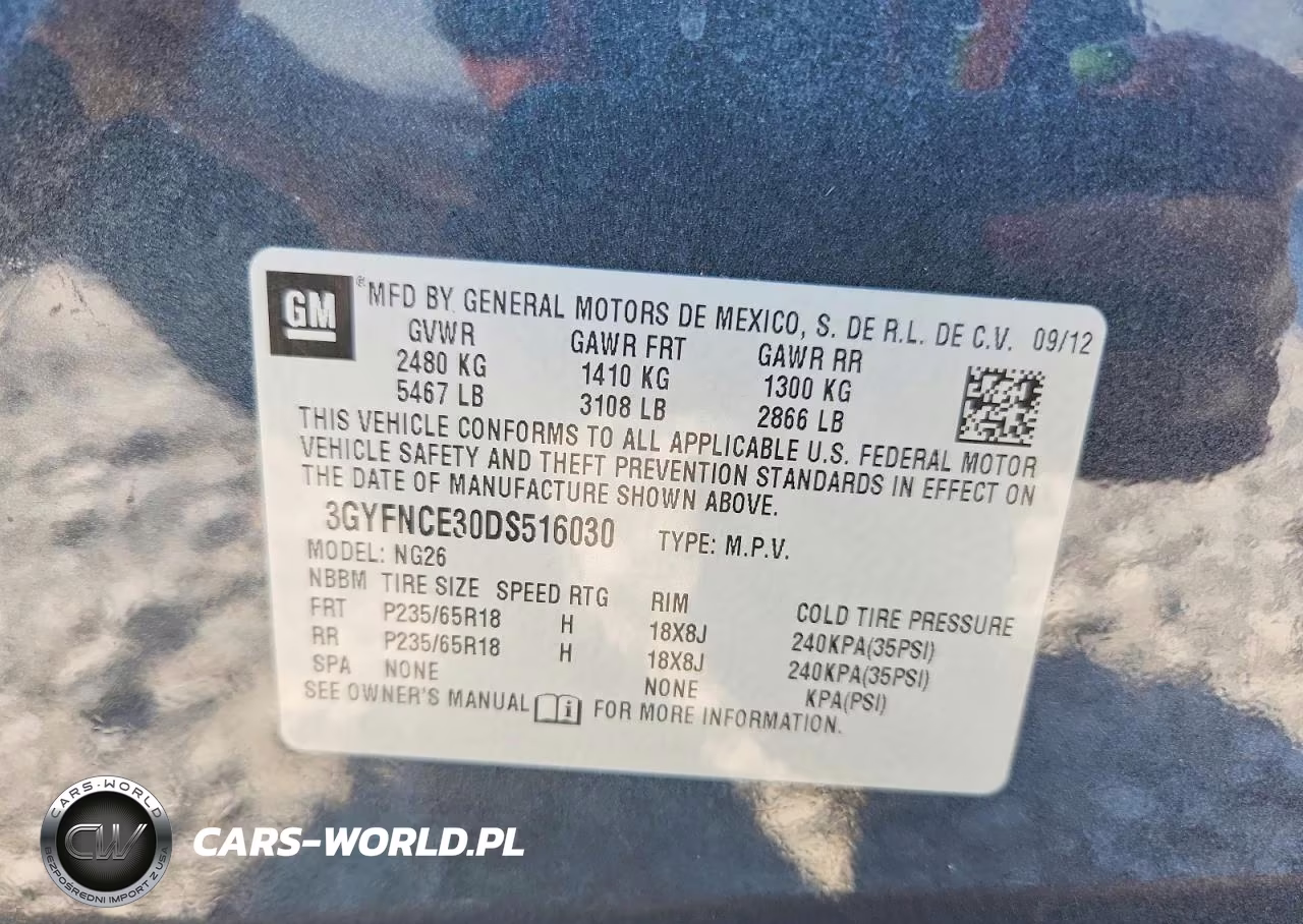 2013 Cadillac Srx Luxury Collection VIN:3GYFNCE30DS516030 - 13