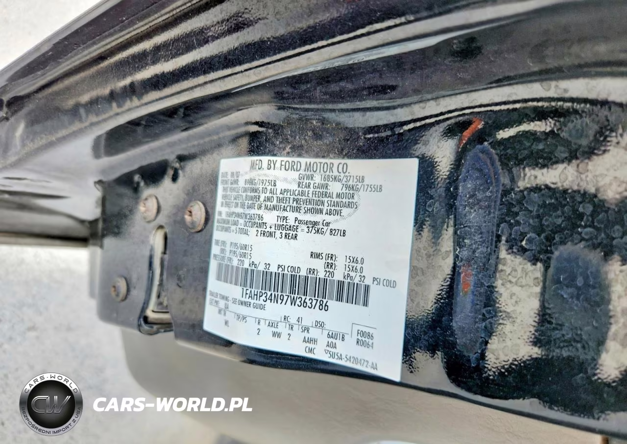 2007 Ford Focus Zx4 VIN:1FAHP34N97W363786 - 12