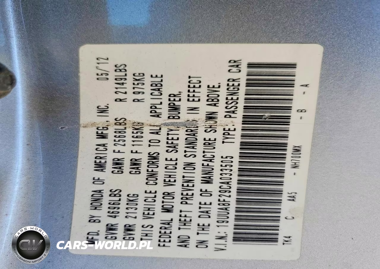 2012 Acura Tl VIN:19UUA8F29CA033505 - 13