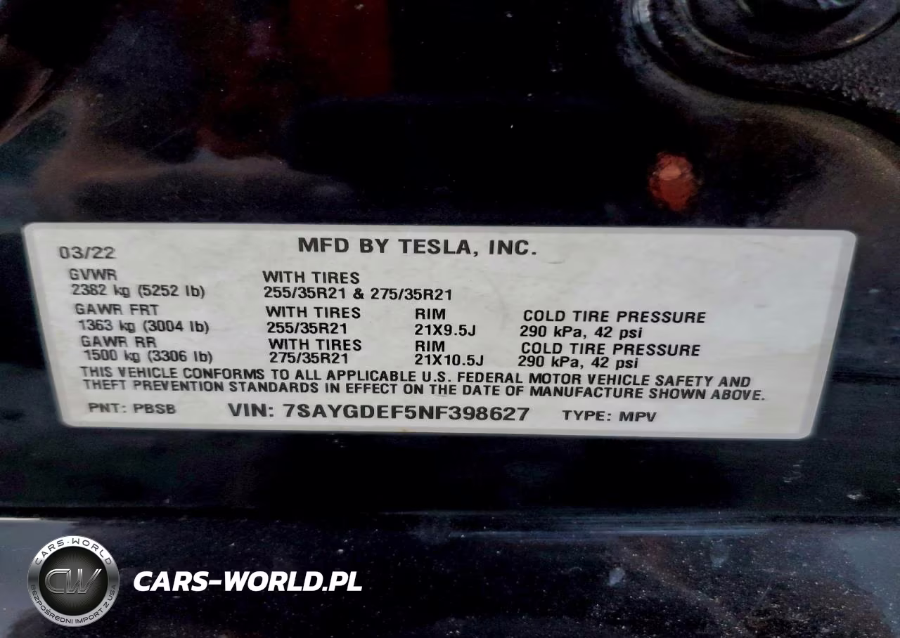 2022 Tesla Model Y VIN:7SAYGDEF5NF398627 - 13