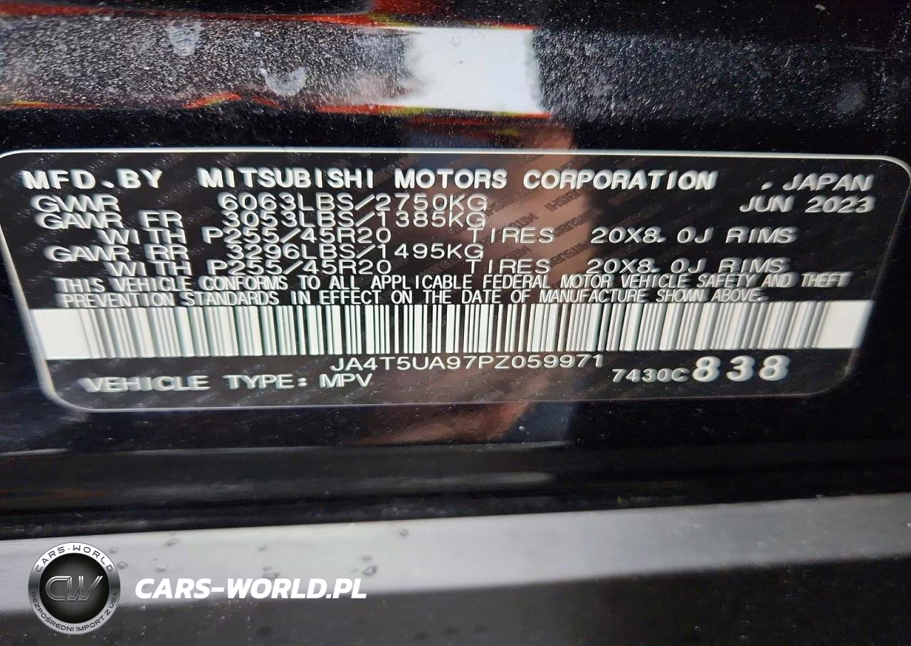 2023 Mitsubishi Outlander Se VIN:JA4T5UA97PZ059971 - 13